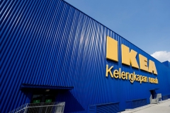 IKEA Cheras, Penang & Tebrau |Profile - <a href="https://www.lysaghtasean.com/my/en/products-and-solutions/roofing-and-walling/pierce-fix/lysaght-hr-29/">HR29</a> & <a href="https://www.lysaghtasean.com/my/en/products-and-solutions/roofing-and-walling/pierce-fix/lysaght-multiclad-optima/">Multiclad Optima</a>